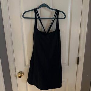 Black Strappy Yoga Mini Halara Dress XL Brand new with tags